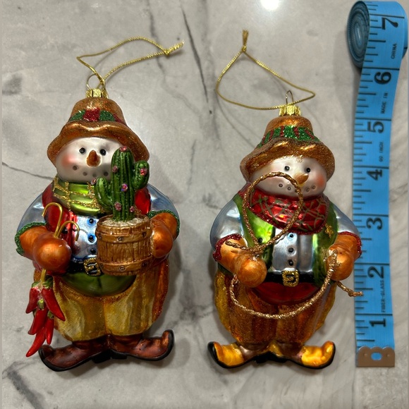 🎄🎄Christmas Tree Ornaments Fabulous multicolored snowmen brothers 😊🎄🎄🎄🎄 - Picture 4 of 8